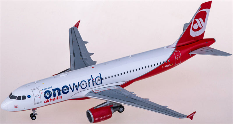 JC Wings Air Berlin for Airbus A320 D-ABHO member of oneWorld 1:200 Airplane Pre-built Airliner Model Display