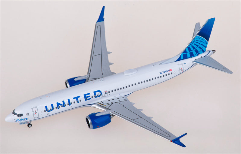 NG Models United Airlines Boeing 737 MAX 8 N27255 1:400 Diecast Model view 1