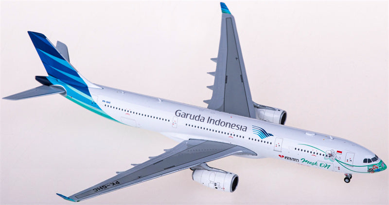 JC Wings Garuda Indonesia Airbus A330-300 PK-GHC 1:400 Diecast Model view 3