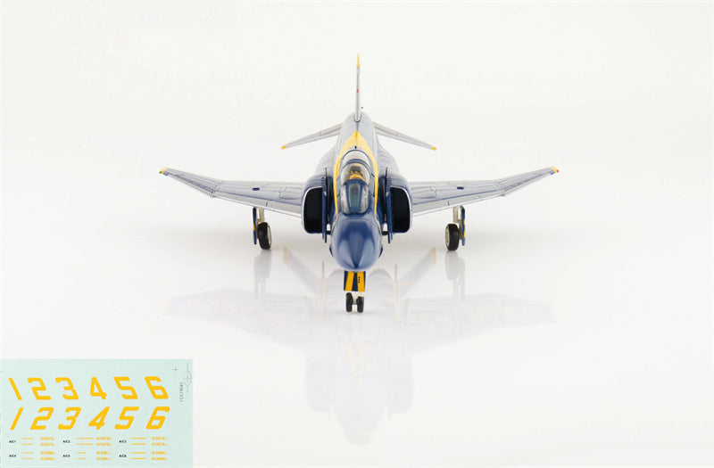 HOBBY MASTER McDonnell Douglas F-4J Phantom II US Blue Angels 1969 with decal No.1 to No.6 airplanes 1/72 Aircraft Pre-built Model