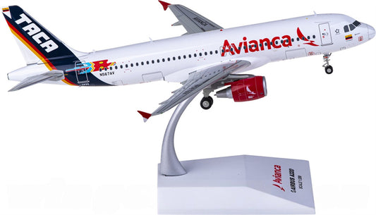 JC Wings Avianca Airbus A320 N567AV 1:200 Diecast Model view 1