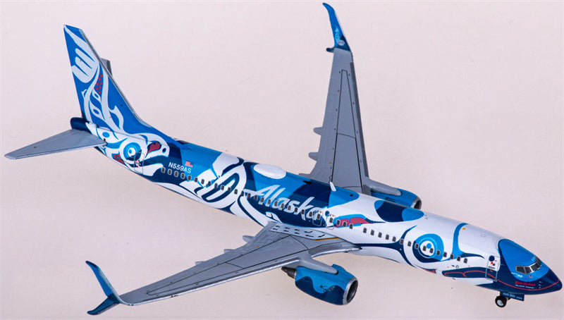 Geminijets Alaska Airlines Boeing 737-800 N559AS 1:400 Diecast Model view 2