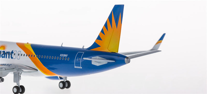 Geminijets Allegiant for Airbus A319 N319NV 1:200 Airplane Pre-built  Airliner Model Display