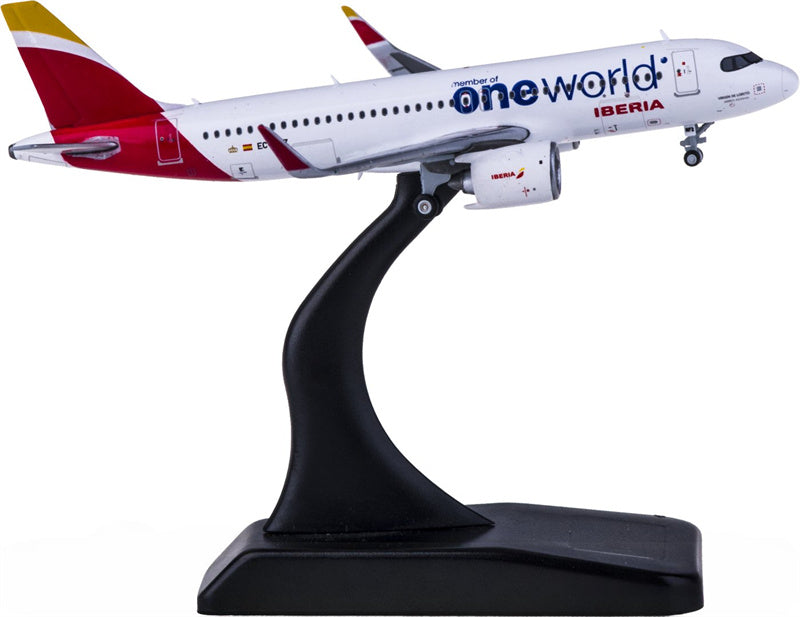 JC Wings Iberia Airbus A320neo EC-NFZ member of oneworld 1:400 Diecast Model view 1