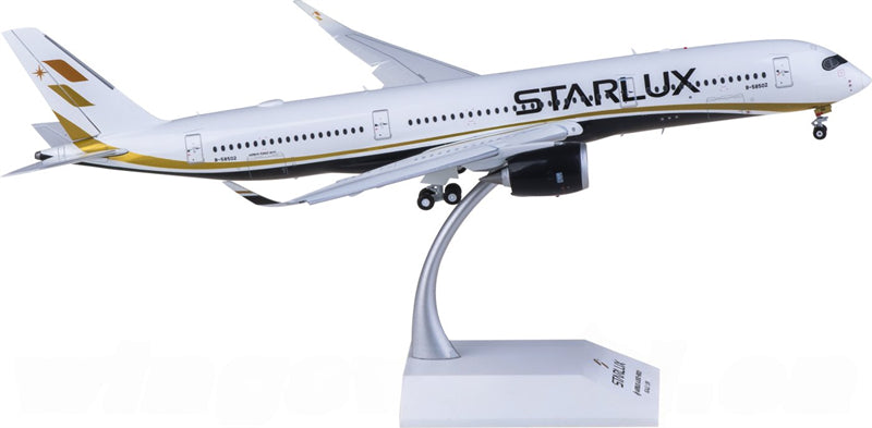 JC Wings Starlux Airlines for Airbus A350-900XWB B-58502 Flaps Down 1:200 Airplane Pre-built Airliner Model Display