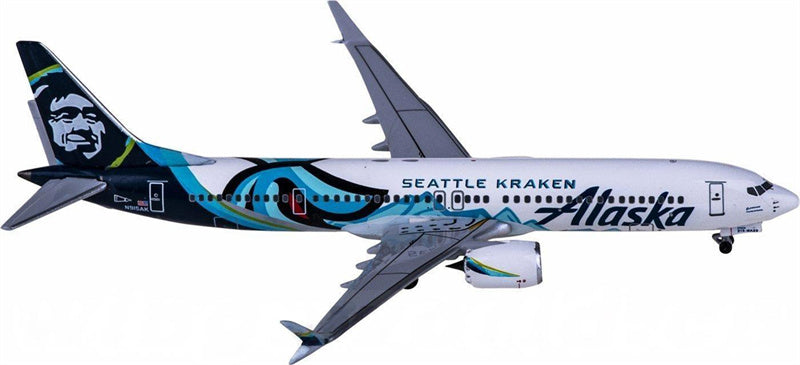 AeroClassics Alaska Airlines Boeing 737 MAX 9 N915AK 1:400 Diecast Model view 1