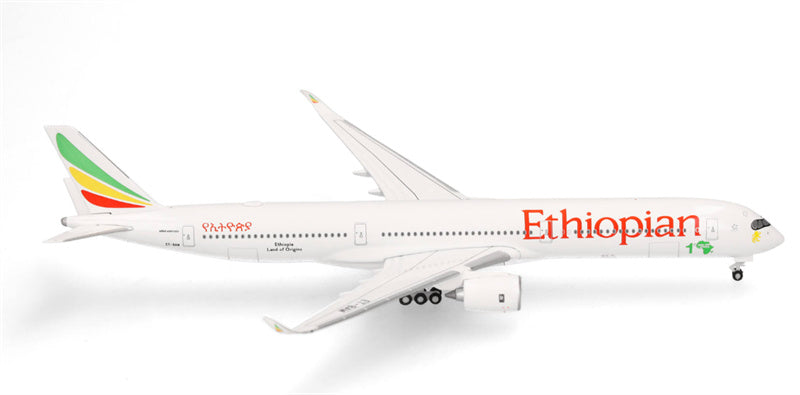 Herpa Ethiopian Airlines Airbus A350-1000 ET-BAW 1:500 Diecast Model view 4