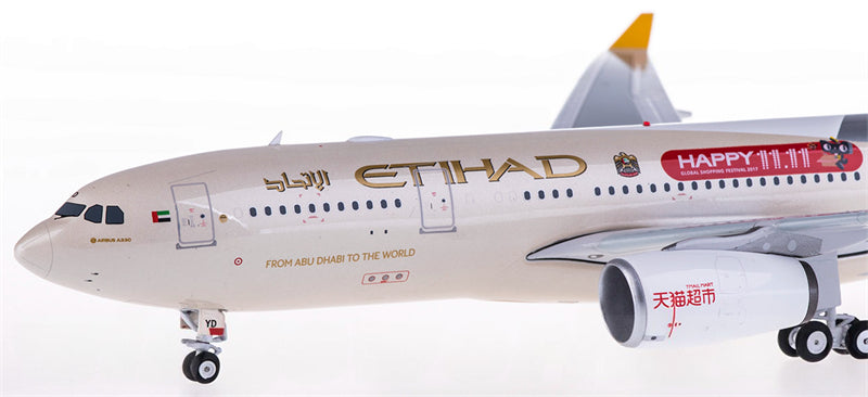 Phoenix Etihad Airways for Airbus A330-200 A6-EYD 1:200 Aircraft Pre-built Model