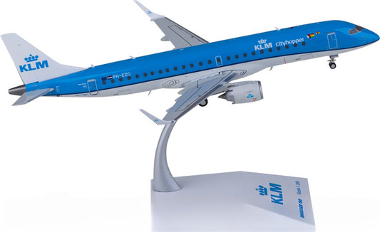 JC Wings KLM for Embraer ERJ-190-100STD PH-EZG 1:200 Airplane Pre-built  Airliner Model Display