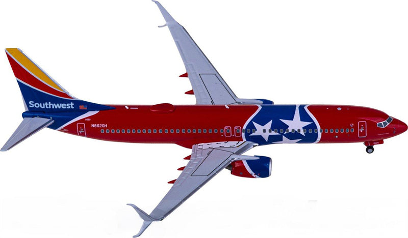 NG models Southwest Airlines Boeing 737-800 N8620H 1:400 Diecast Model view 3
