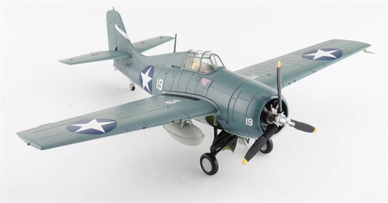 HOBBY MASTER F4F-4 Battle of Santa Cruz white 19 Lt. Swede Vejtasa VF-10 USS Enterprise Oct 1942 1:48 Airplane Pre-built Model