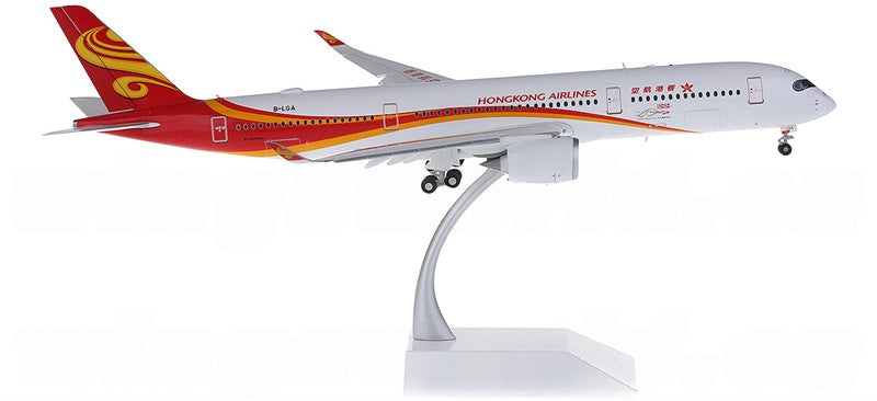 JC Wings Hongkong Airlines Airbus A350-900 B-LGA Flaps Down 1:200 Diecast Model view 5