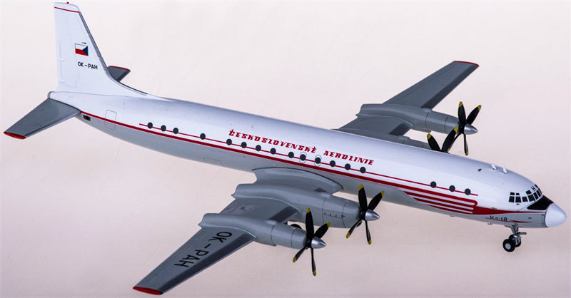 Herpa Czech Airlines Ilyushin IL-18 OK-PAH 1:200 Diecast Model view 1