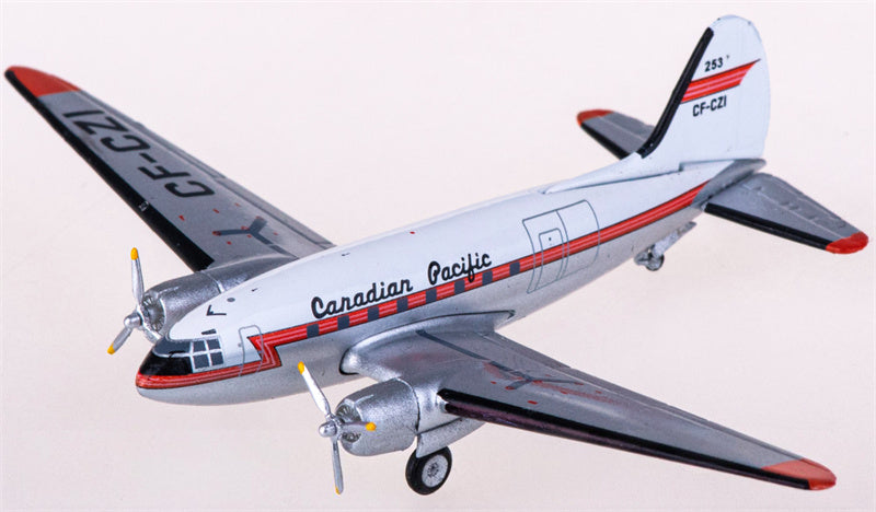 AeroClassics CP Air Curtiss C-46 CF-CZI 1:400 Diecast Model view 1