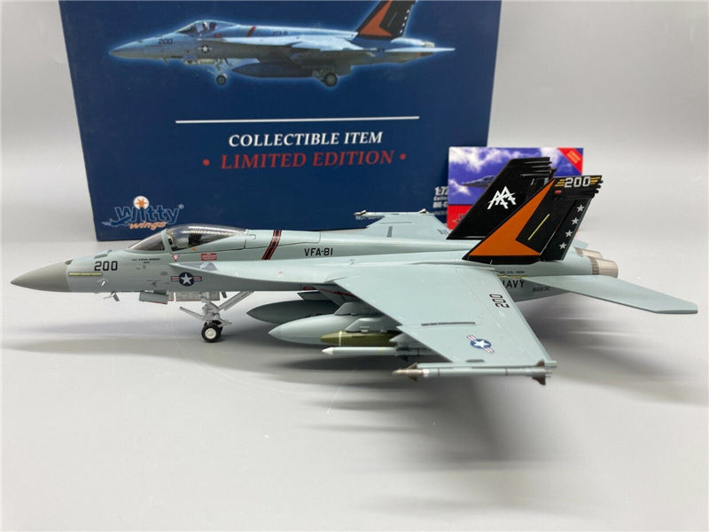 Witty F/A-18E Super Hornet US Navy VFA-81 Sunliners 166830 1:72 Aircraft Pre-built Model