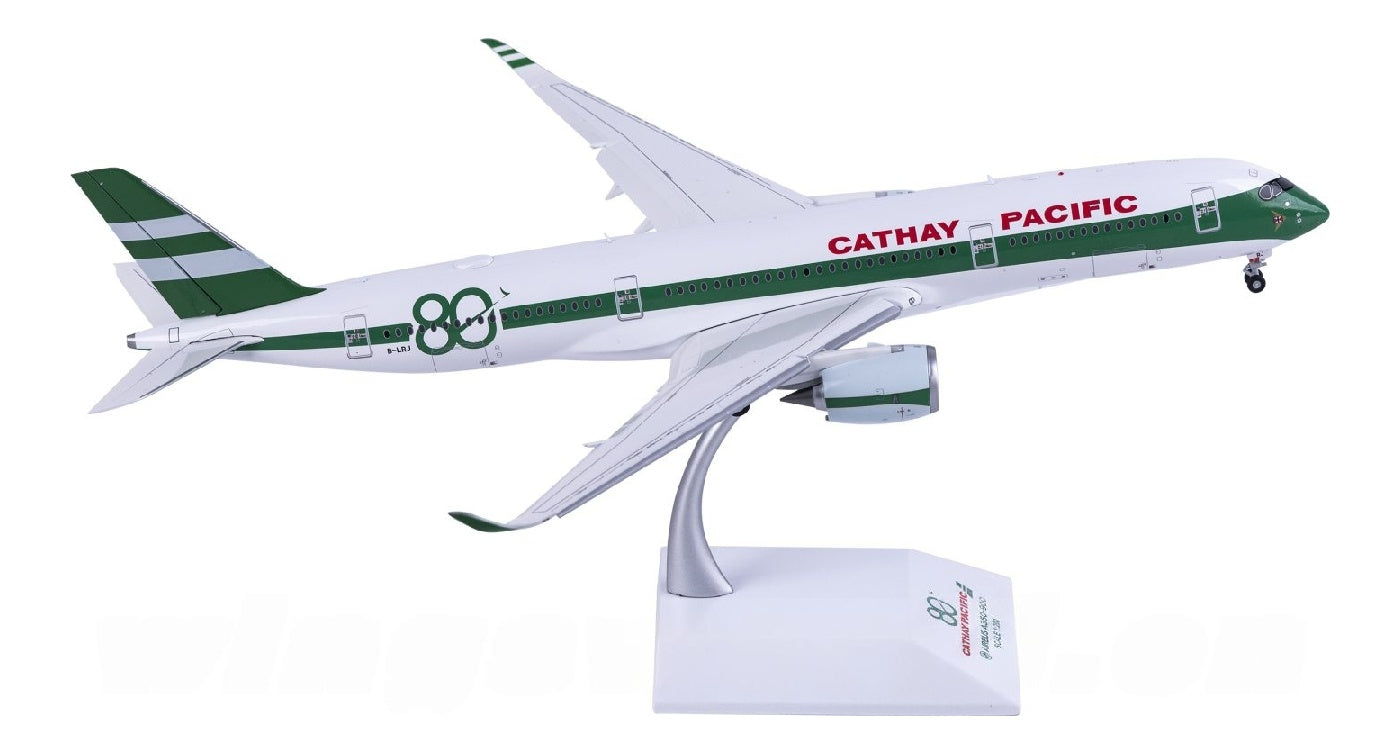 JC Wings 1:200 Cathay Pacific Airbus A350-900XWB B-LRJ Flaps Down DIECAST Model