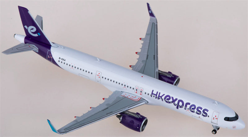 JC Wings HK Express for Airbus A321neo B-KKA 1:400 Airplane Pre-built  Airliner Model Display