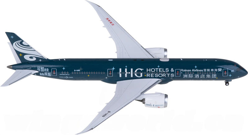 NG Models Hainan Airlines for Boeing 787-9 Dreamliner B-1499 1:400 Airplane Pre-built  Airliner Model Display