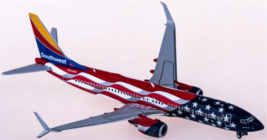 Geminijets Southwest Airlines Boeing 737-800 N500WR Freedom One 1:400 Diecast Model view 1