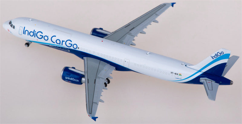 JC Wings IndiGo Cargo Airbus A321 VT-IKX 1:400 Diecast Model view 2