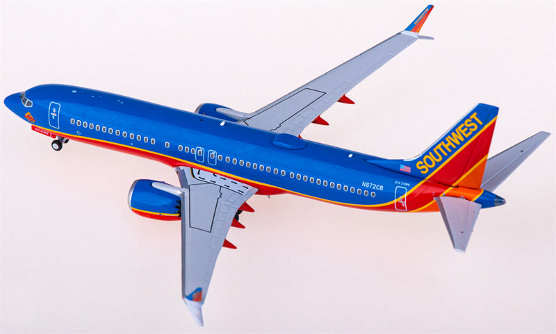 NG Models Southwest Airlines Boeing 737 MAX 8 N872CB 1:400 Diecast Model view 3