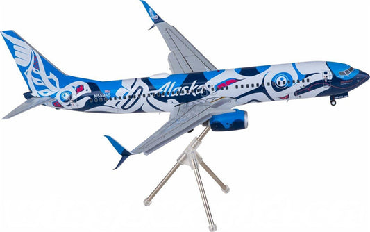 Geminijets Alaska Airlines Boeing 737-800S N559AS Flaps Down 1:200 Diecast Model view 1