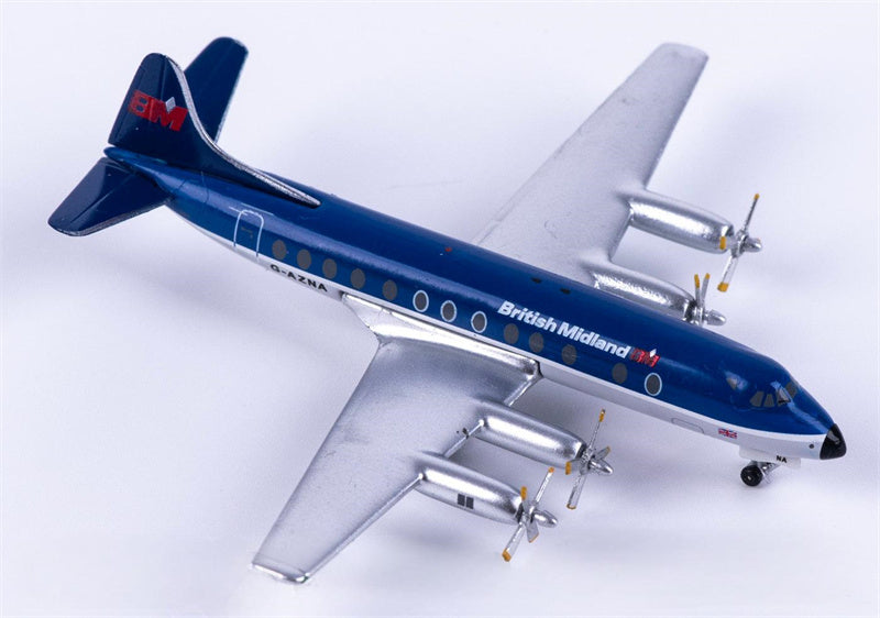 AeroClassics British Midland Vickers Viscount 800 G-AZNA 1:400 Diecast Model view 1