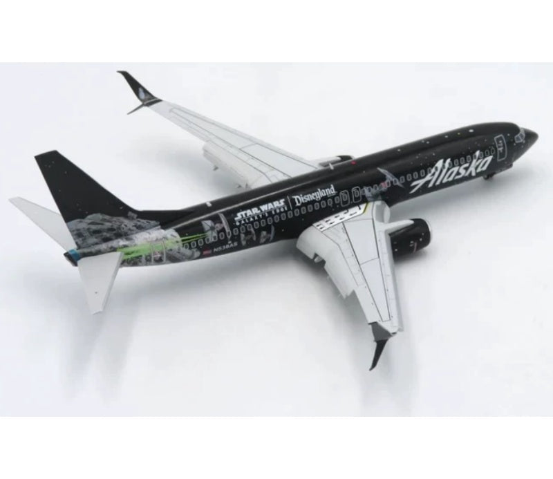 JC Wings 1:200 Alaska Airlines B737-800 N538AS Flaps down DIECAST Model