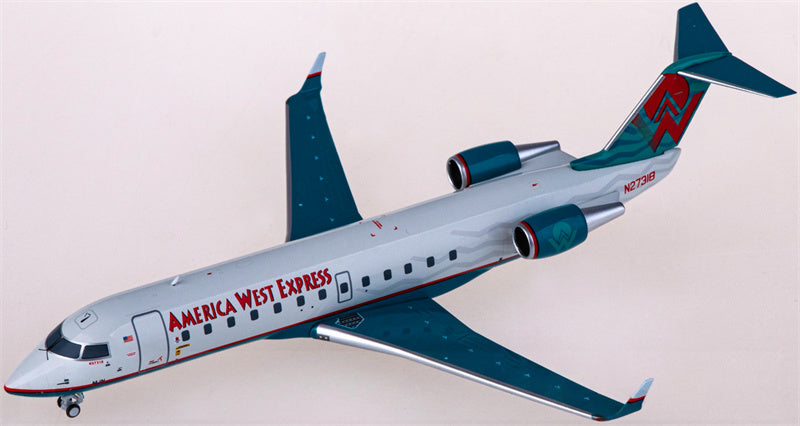 NG Models America West Express Airlines for Bombardier CRJ200LR N27318 1:200 Airplane Pre-built  Airliner Model Display