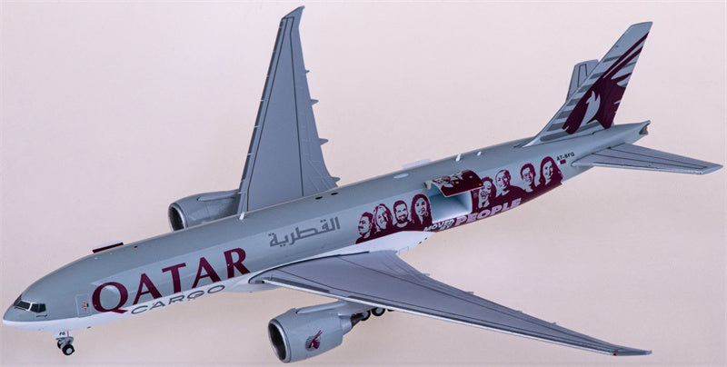 JC Wings Qatar Cargo Boeing 777-200LRF A7-BFG Interactive 1:400 Diecast Model view 3