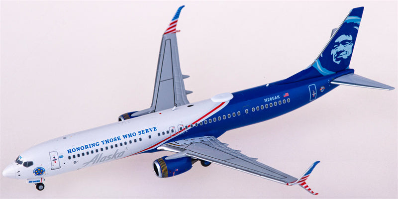 NG Models Alaska Airlines Boeing 737-900ER N265AK 1:400 Diecast Model view 4