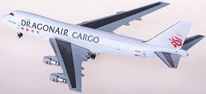 JC Wings Dragonair Cargo Boeing 747-200F B-KAD 1:400 Diecast Model view 3