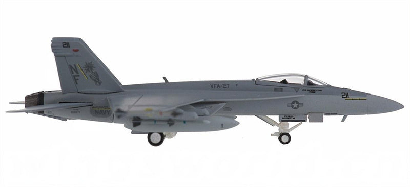 Hogan F/A-18E Super Hornet VFA-27 Royal NF 211 1:200 Diecast Model view 2