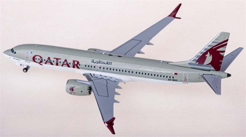 NG Models Qatar Boeing 737 MAX 8 A7-BSC 1:400 Diecast Model view 3