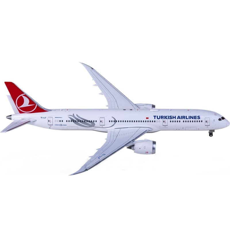 JC Wings Turkish Airlines Boeing 787-9 Dreamliner TC-LLF 1:400 Aircraft Pre-built  Airliner Model Display