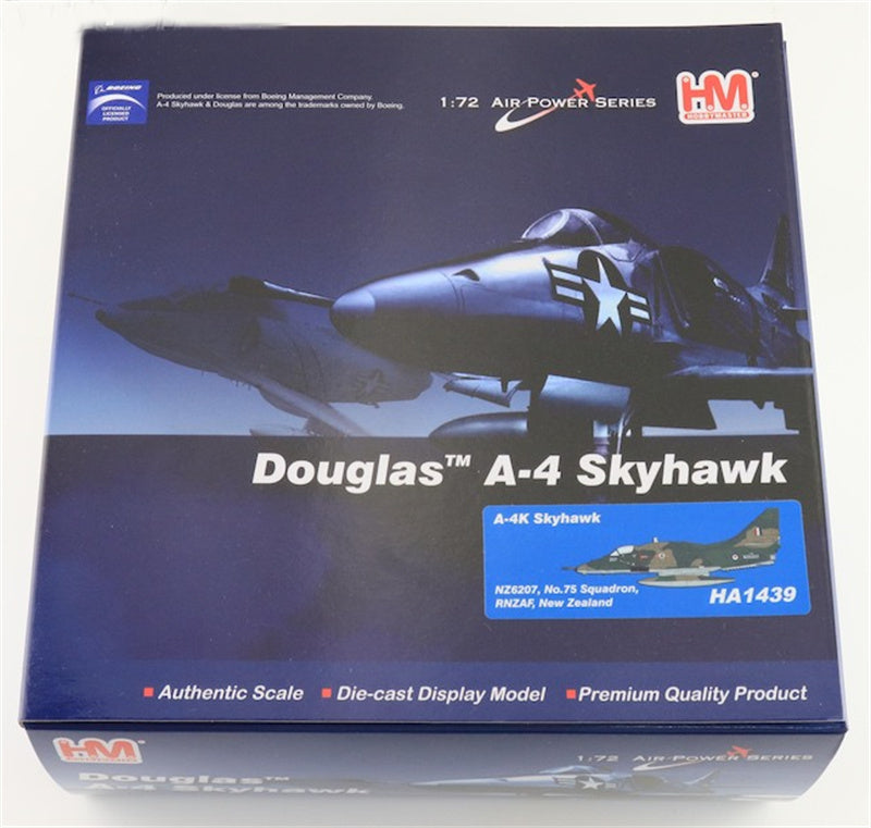 HOBBY MASTER A4K Skyhawk NZ6207 No.75 Squadron RNZAF New Zealand 1:72 Aircraft Pre-built Model