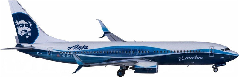 NG Models Alaska Airlines Boeing 737-800 N512AS 1:400 Diecast Model view 1