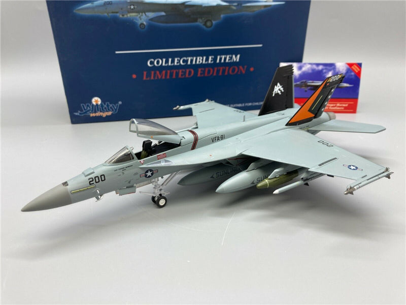 Witty F/A-18E Super Hornet US Navy VFA-81 Sunliners 166830 1:72 Aircraft Pre-built Model