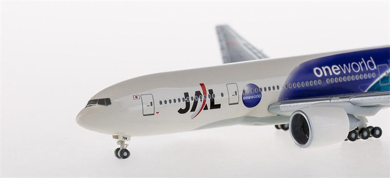 Herpa JAL Boeing 777-200ER JA704J member of oneworld 1:400 Diecast Model view 5