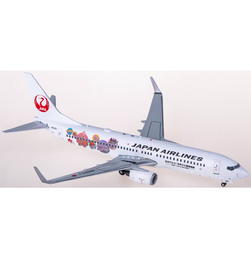 JC Wings Japan Airlines Boeing 737-800 JA329J 1:200 Aircraft Pre-built  Airliner Model Display