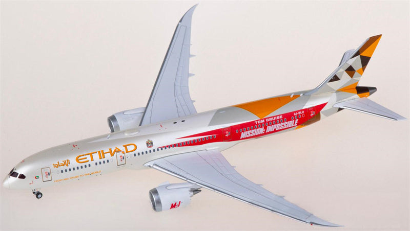 JC Wings Etihad Airways Boeing 787-9 Dreamliner A6-BLO 1:400 Aircraft Pre-built  Airliner Model Display