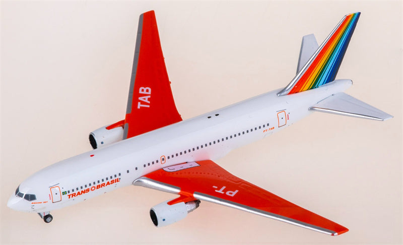 AeroClassics Trans Brazil Boeing 767-200 PT-TAB 1:400 Diecast Model view 1