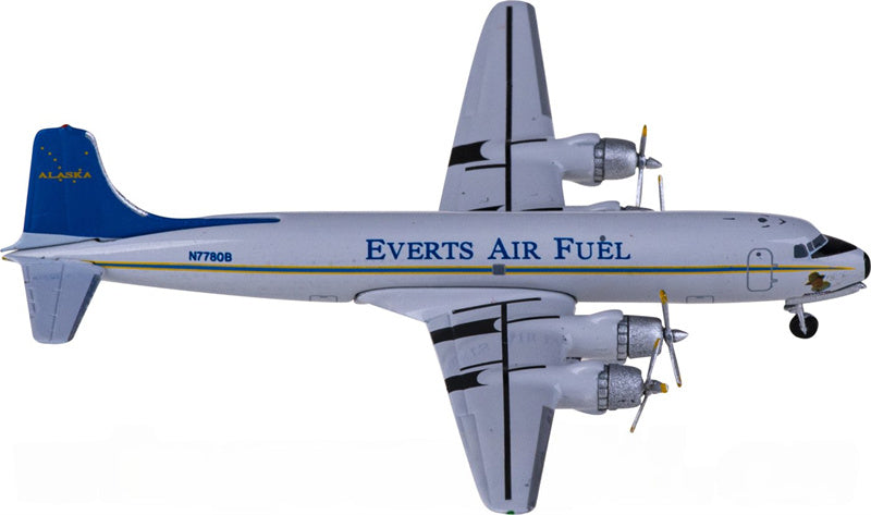 AeroClassics Everts Air Fuel Douglas DC-6 N77808 1:400 Diecast Model view 1