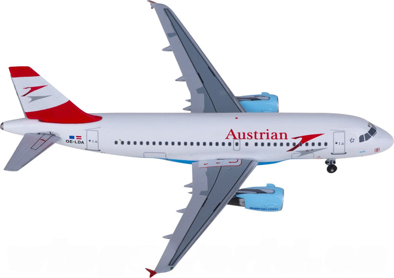 AeroClassics Austrian Airlines for Airbus A319 OE-LDA 1:400 Airplane Pre-built Airliner Model Display