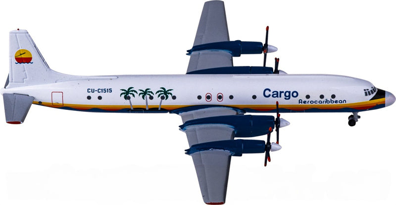 AeroClassics Aero Caribbean Ilyushin Il-18 CU-C1515 1:400 Diecast Model view 3