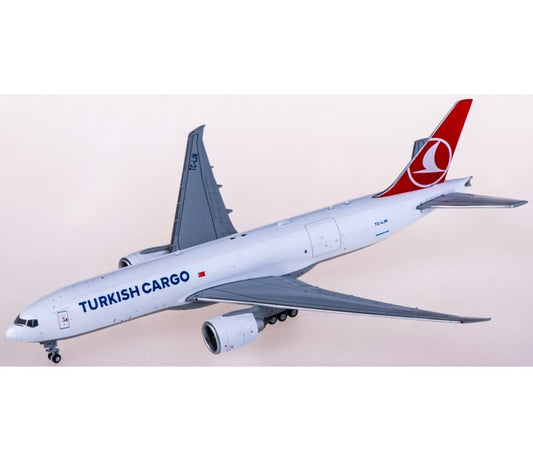 JC Wings Turkish cargo Boeing 777-200LRF TC-LJN 1:400 Aircraft Pre-built  Airliner Model Display
