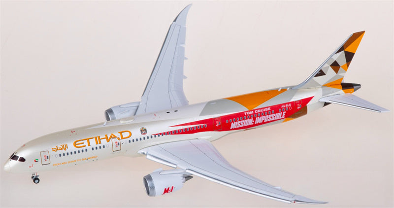 JC Wings Etihad Airways Boeing 787-9 Dreamliner A6-BLO Flaps down 1:400 Aircraft Pre-built  Airliner Model Display