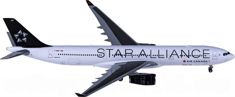 JC Wings Air Canada Airbus A330-300 C-GEGI Star Alliance 1:400 Diecast Model view 2