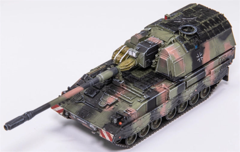 AM German PZH2000 self-propelled howitzer NATO tricolor 1:72 Tank Pre-built Model