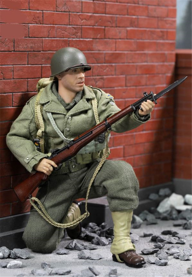 DID Palm Hero Series WWII US 2nd Ranger Battalion Series 3rd Private Caparzo 1:12 Soldier Pre-built Model